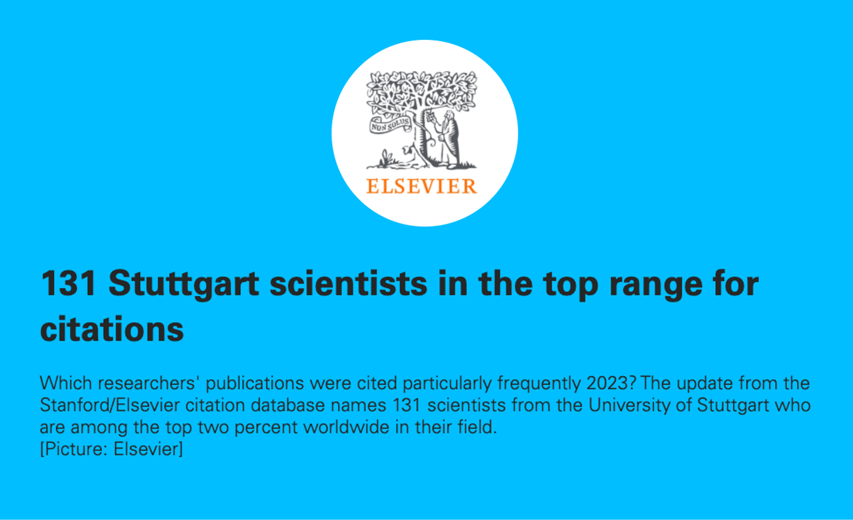 Andreas Bulling among the top 2% of most cited researchers in their field