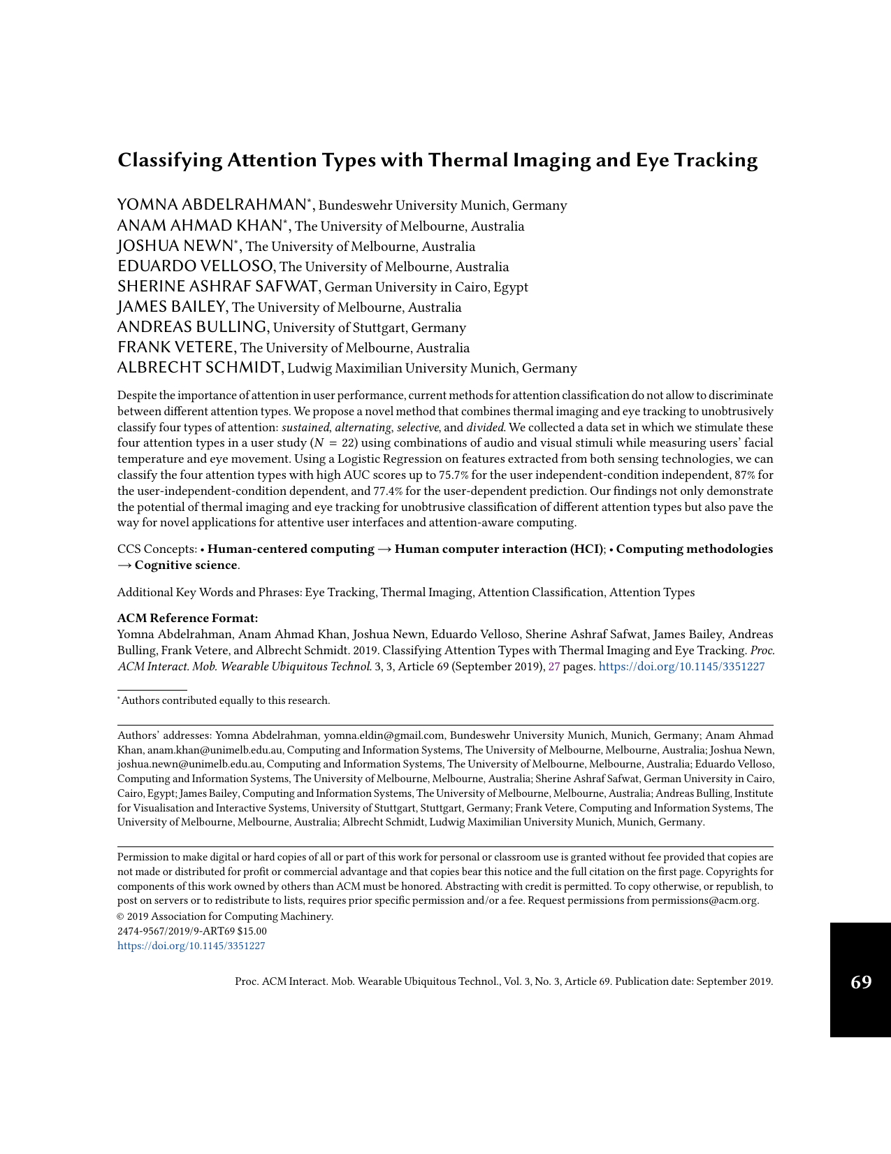 Classifying Attention Types with Thermal Imaging and Eye Tracking