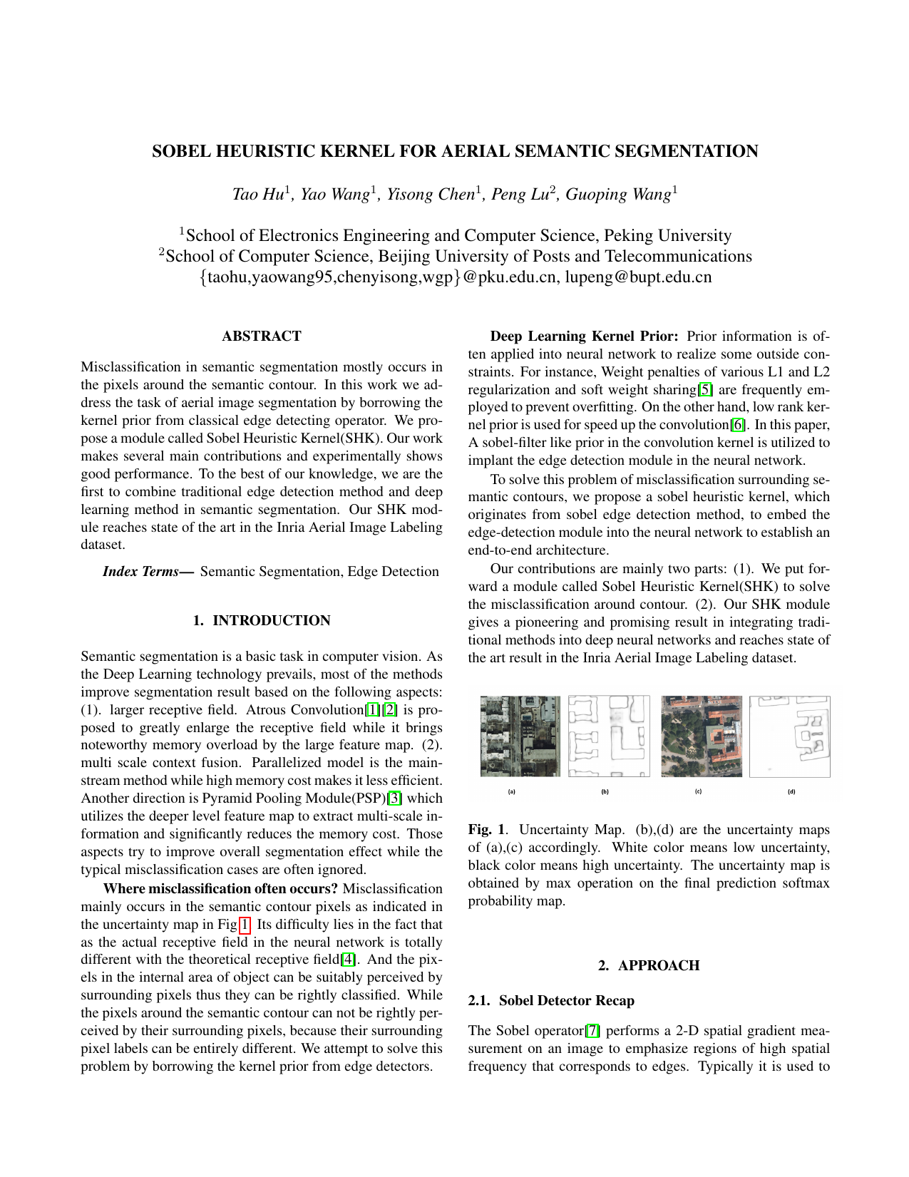 Sobel Heuristic Kernel for Aerial Semantic Segmentation