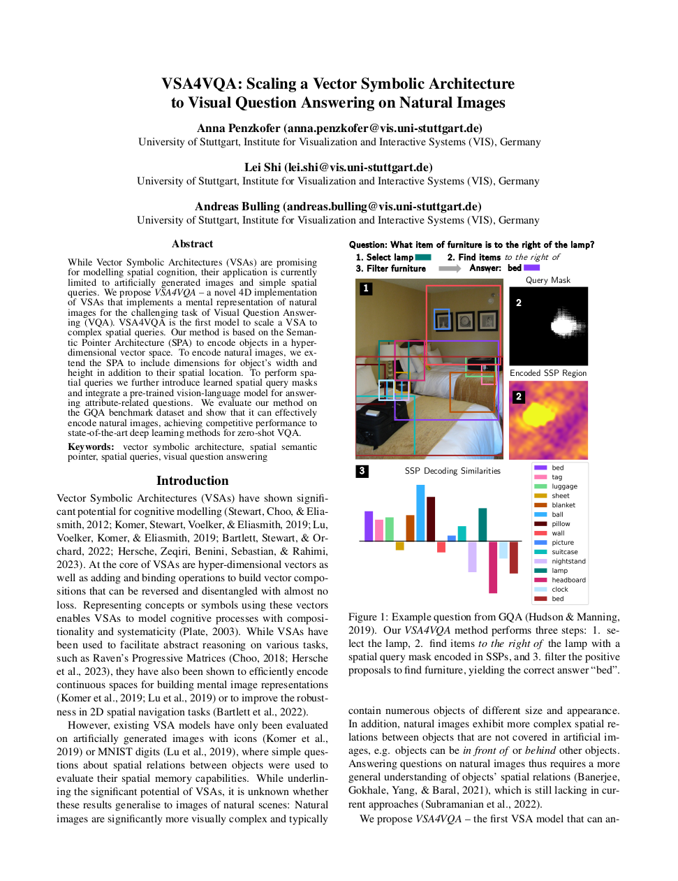 VSA4VQA: Scaling A Vector Symbolic Architecture To Visual Question Answering on Natural Images