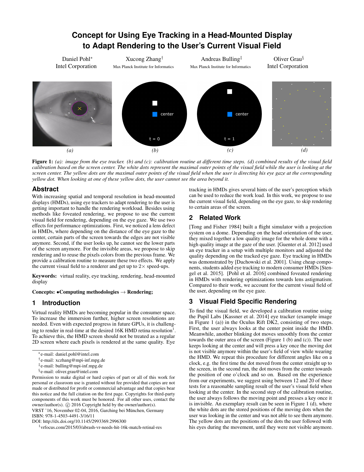 Concept for Using Eye Tracking in a Head-mounted Display to Adapt Rendering to the User’s Current Visual Field